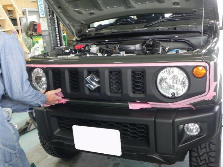 ジムニー(JB64型)フロントバンパー脱着